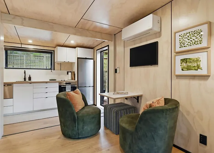 Ferienhaus Kakariki Tiny House - Bush Sauna Okere Falls